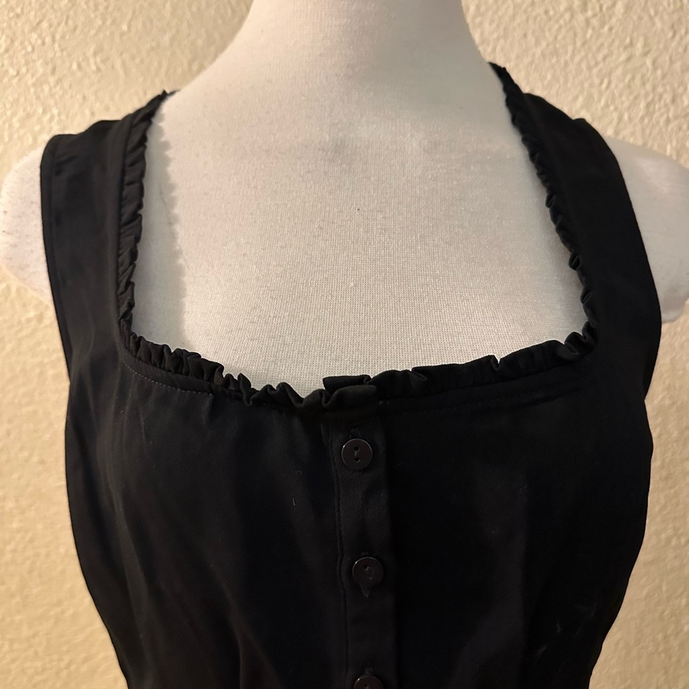 French Connection Black Ruffled Top - Picture 5 of 12